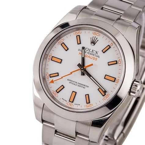 rolex milgauss 11640 gv replica|rolex milgauss 116400 white dial.